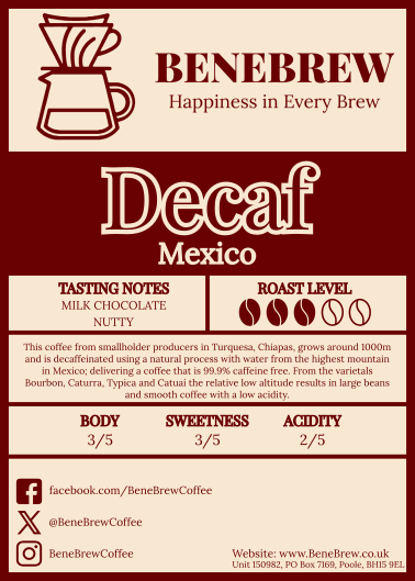 Decaf Mexico Label