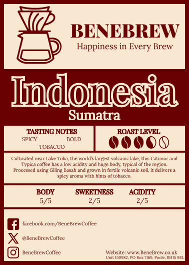 Indonesia Sumatra Label